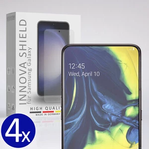 4x Panzerfolie Displayglasschutz für Samsung Galaxy A80 Echt 9H Fingerabdruck HD - Bild 1 von 6