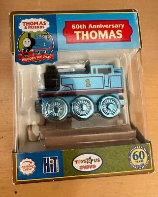 Curva de aprendizaje 2005 tren Thomas de madera japonés 60 años ¡Thomas metálico! ¡Nuevo! Foto 1 de 3