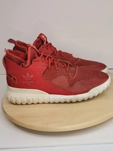 Adidas Tubular X Collegiate Red S77842 Mid Shoes Sneakers Mens US Size 10.(Read) - Picture 1 of 10