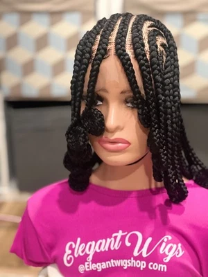 Braided cornrow comfortable wig.Ready to ship . - Image 1 of 4