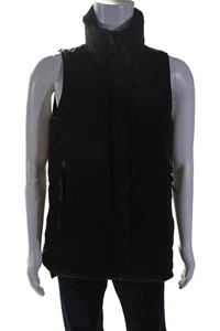 Derek Lam 10 Crosby Mens Double Zip Sleeveless Puffer Vest Black Size S - Picture 1 of 7