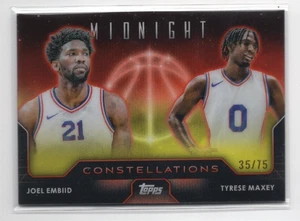 2023/24 TOPPS MIDNIGHT JOEL EMBIID TYRESE MAXEY CONSTELLATIONS DUSK (35/75) - Picture 1 of 1