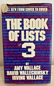 The Book Of List #3 By Amy Wallace, David W, Irving Wallace 1983 - Picture 1 of 11