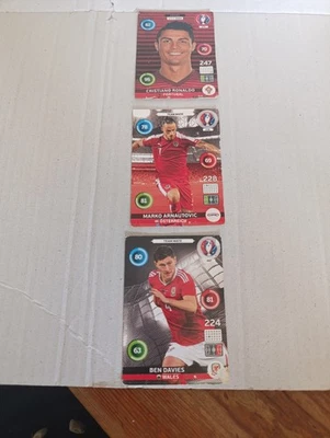 LOTE  DE  3  CROMOS   /   DE  LA  UEFA  -  2016   /   COLECCION  PANINI - Imagen 1 de 2