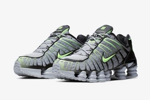 Nike Shox TL 'Wolf Grey/ Lime' Men's Size US 8-14 Casual Sneakers Rare New✅ - Picture 1 of 6