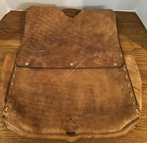 Bolsas de sillín vintage de cuero envejecido para motocicleta hierro caballo caballería - Imagen 1 de 5