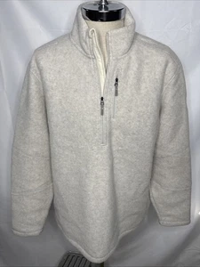 Smartwool Men's 2XL 1/4 Zip Shirt Wool Blend Grey Hiking Active Fleece Pull Over - Picture 1 of 11