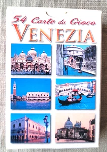 Maravillosas vistas desde Venecia Italia Mazo de cartas 54 Completo - Imagen 1 de 10