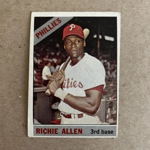 1966 Topps Baseball Richie Allen Philadelphia Phillies Card #80 - Picture 1 of 2
