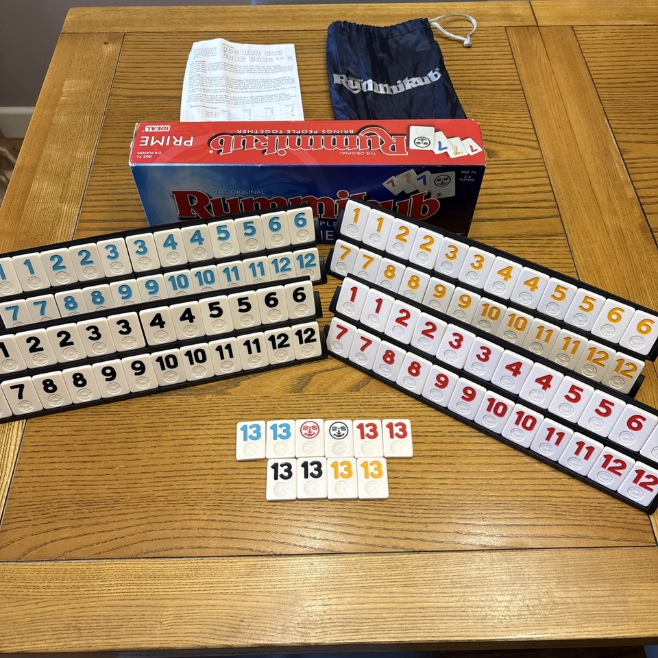 Rummikub Prime Board Game - Ideal - Complete & Good Condition - Image 1 of 4