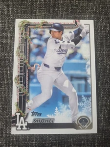 Shohei Ohtani 2025 Topps Holiday #H200 Candy Cane Variation SP Dodgers - Picture 1 of 2