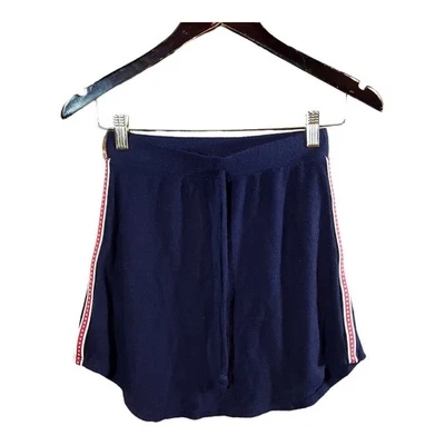 Saia de malha aconchegante azul marinho Erge Designs com detalhe de listras de estrelas para meninas 10/12 - Imagem 1 de 4