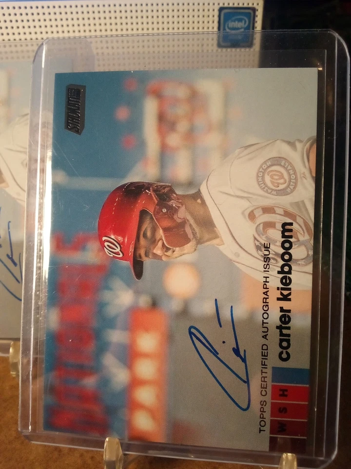 Carter Kieboom (2) 2020 Topps Stadium Club Autos Nationals - Image 1 of 4
