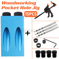 Details about   39 Pcs Pocket Hole Screw Jig Dowel Carpenters W/ 6 8 10mm Hole For Woodworking