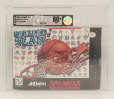 College Slam (Super Nintendo SNES) Brand New, Factory Sealed - VGA Graded 80+ NM - Image 1 of 2