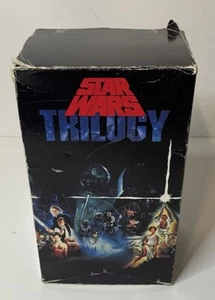 Star Wars CBS FOX Original Trilogy VHS Box Set 1992 Complete 3 Video Tapes - Picture 1 of 24
