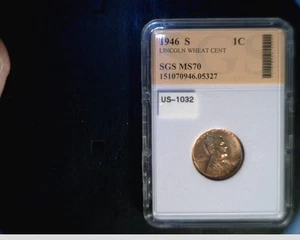 1946-S US Lincoln Wheat Cent, Very High Grade Copper Penny  (US-1032-3) - Picture 1 of 2