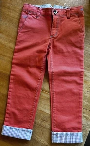 New/Unique! Moods Of Norway Children’s Pants Size 104 US 4/4T Coral Cuffs - Picture 1 of 7