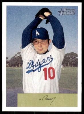 2002 Bowman Heritage Hideo Nomo . Los Angeles Dodgers #78 - Image 1 of 2