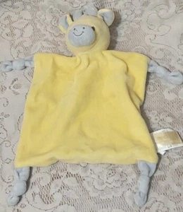 Dan Dee Yellow Giraffe Lovey Security Blanket Rattles Knotted Corners Plush Baby - Picture 1 of 3