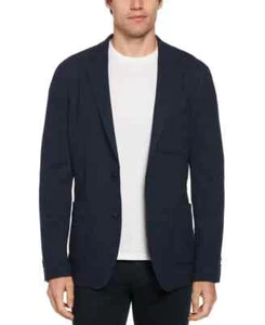 Perry Ellis Herren Marineblau Slim Fit Sport Mantel / Blazer / Jacke Gr. XL #PE - Bild 1 von 1