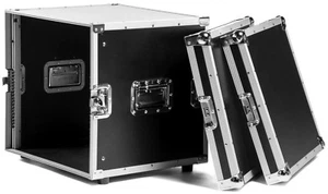 TEGO PRO Effektrack CO DD, 10HE, 43cm tief schwarz Rack Flightcase Double Door - Picture 1 of 10