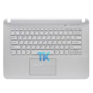 New US Keyboard for SONY Vaio SVF142 SVF143 SVF142C29L Series w/ Palmrest Cover - Picture 1 of 6