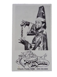 mYSTERY FUN HOUSE WIZZY PHOTO ARCADE CARD VINTAGE RETRO ORLANDO FLORIDA neocurio - Picture 1 of 6