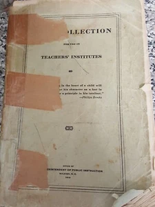 Song Collection-Teacher's Institutes-Public Instruction-Music Ed-Raleigh NC 1919 - Imagen 1 de 12
