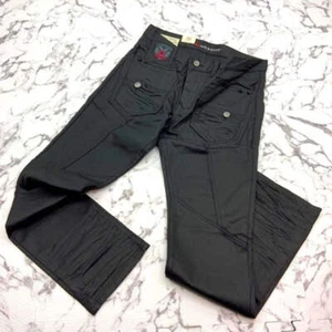 Pantalones de mezclilla de cera negros de moda Cipo & Baxx CD1095 para hombre nuevos con etiquetas - Imagen 1 de 6