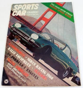 Sports Car Graphic Magazine March 1966 ~ Lamborghini, Pontiac Tempest, Barracuda - Picture 1 of 9