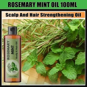 Organic Rosemary Hair Oil – Natural Hair Growth & Anti Hair Loss Treatment 100ml - Picture 1 of 10