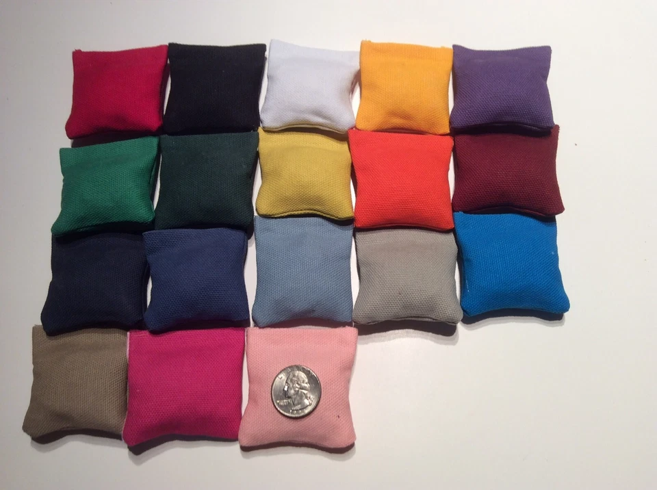 8 ( 2 Sets Of 4) Choose Your Own Color Mini cornhole, bean bags, 2" X 2" - Image 1 of 1