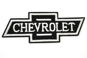 Parche bordado con logotipo de Chevrolet coche EE. UU. parche negro - Imagen 1 de 2