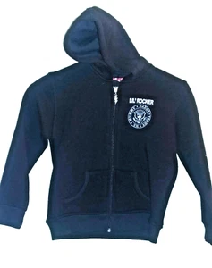 Darkside Lil' Rocker 100% cotton zipper hoodie pockets sweatshirt 4-5  - Picture 1 of 9