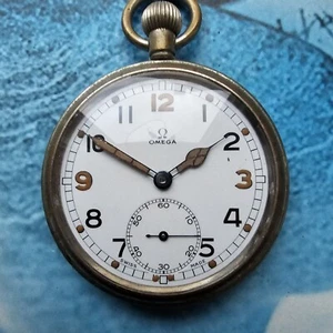 WW2 British Military Omega Pocket Watch Serviced! - Picture 1 of 7