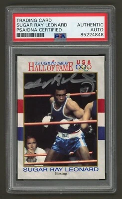 Sugar Ray Leonard Signed 1991 Impel US Olympic Hall of Fame Card #29 (PSA) Boxer - Image 1 of 2