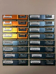 HP-branded 16 GB Micron/Hynix PC2-5300F-555-11 DDR2 Server Memory - Picture 1 of 3