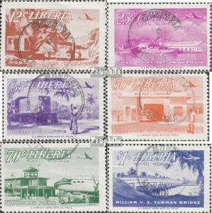 Liberia 444-449 (complete issue) fine used / cancelled 1953 Reconstruction - Picture 1 of 1