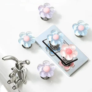 Flower Shape Toilet Presser Self-Adhesive Toilet Press Button Nail Protector Toi - Picture 1 of 12