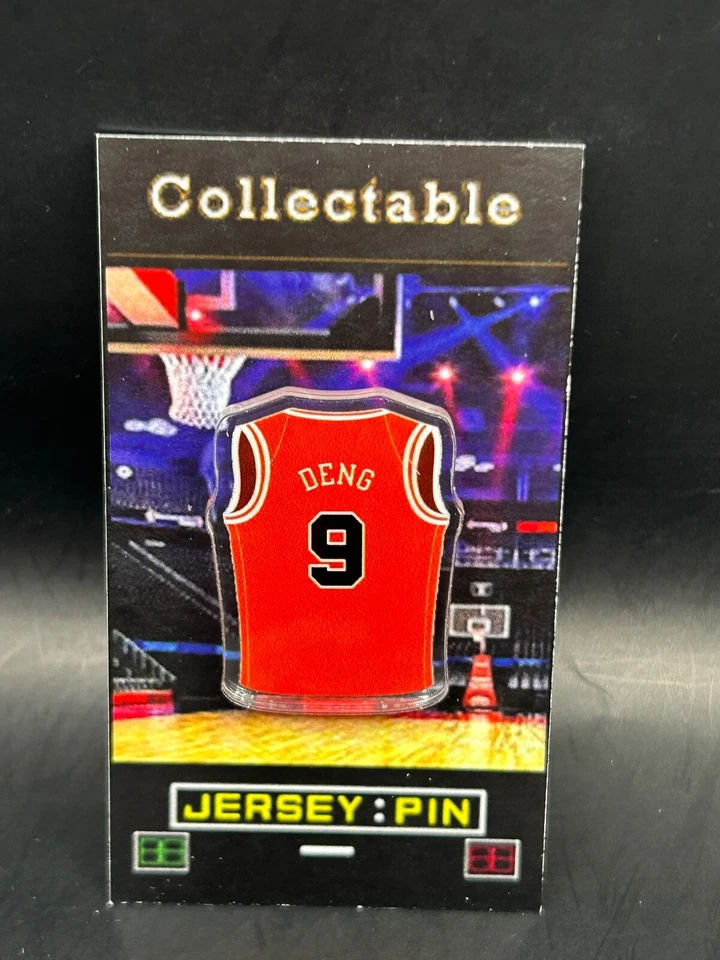 Chicago Bulls Luol Deng jersey lapel pin-Classic RETRO Collectable - Image 1 of 1