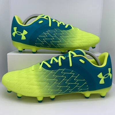 Botines de fútbol Under Armour Magnetico Select 2.0 FG para hombre talla 11.5 verde azulado lima Foto 1 de 4