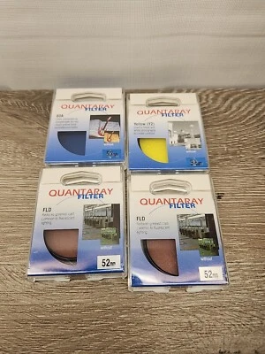 Set Of 4 - 52mm Quantaray Filters Yellow Y2, 2 FLd, 80A - Image 1 of 2