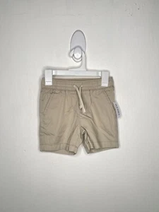 Old Navy Dock Shorts Boys Size XS 5 Tan Elastic Waist Khaki Chino Tan Pull On - Picture 1 of 4