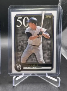 ROGER MARIS TOPPS AARON JUDGE X THE BIG 50 BASE NEW YORK YANKEES #11 2022 61 HRs - Picture 1 of 2
