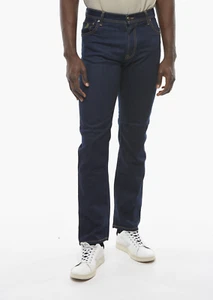 Corneliani ID Blue Denim Jeans Logo Embroidered Size 31 RRP$500 - Made in Italy - Picture 1 of 5