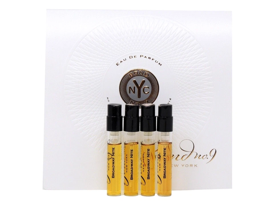 BOND Nº 9 BROADWAY NITE 1,7 ml 0,057 oz x 4 viales de muestra de spray de perfume Foto 1 de 1