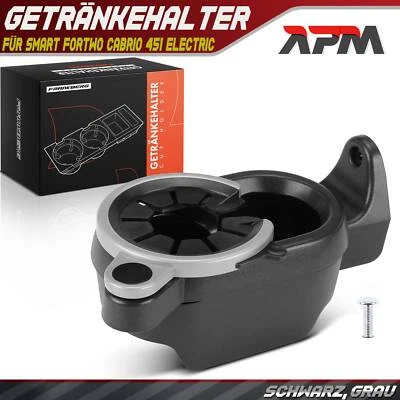 Cup Holder Front Black Grey for Smart Fortwo Convertible 451 Electric 09-14 - Image 1 of 4