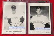 Wash. Senators 1961  Jay Publishing. Set of 12 Photos Complete in Plastic Sheets