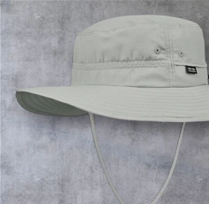 Sonnenhut für Herren Damen Fischerhut verstaubar breite Krempe Sommer 50 UPF grau - Bild 1 von 2